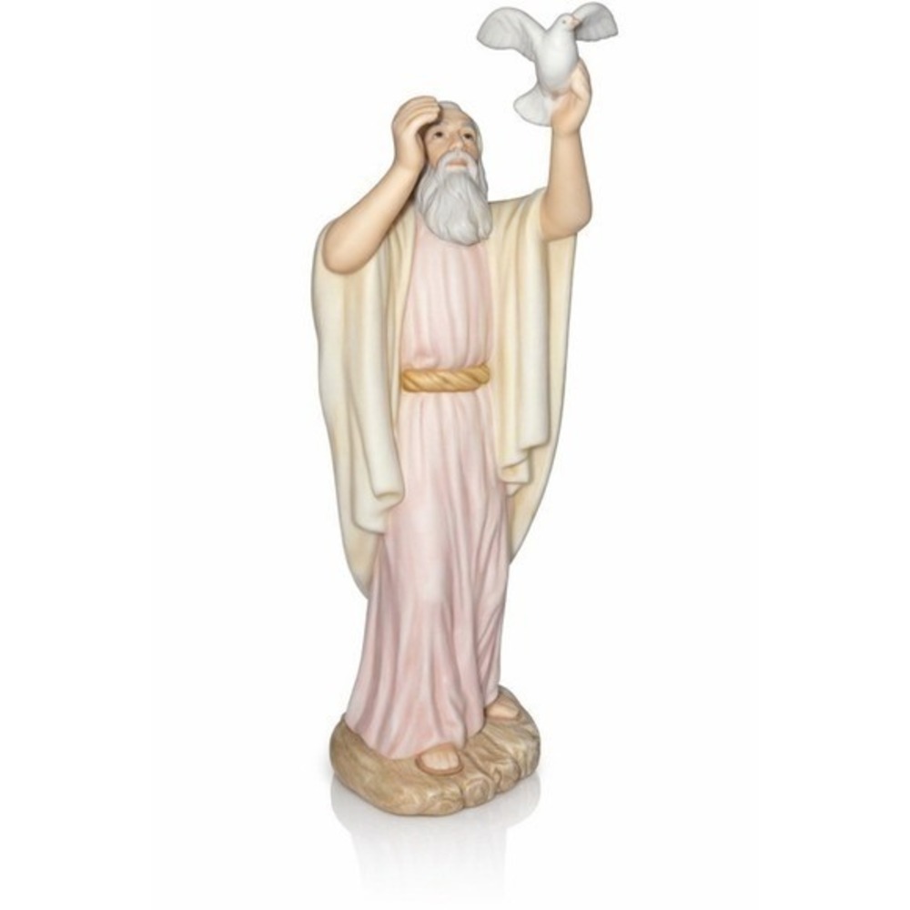 HOMCO Noah Figurine 1996 Home Interiors Religious 8" Christian Decor